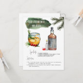 altmodisch | Cocktailkarte Karte (Vorderseite/Rückseite Beispiel)