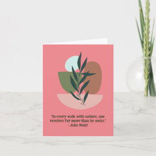 "Altmodisch inspirierte Boho-Blumen-Leer-Versandta Karte