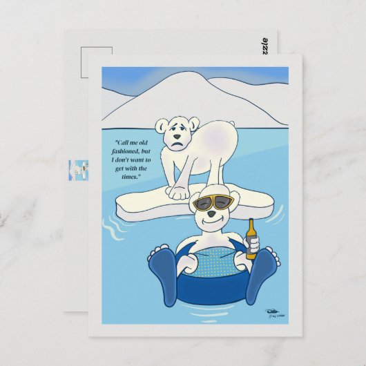 altmodisch postkarte (Vorne/Hinten)