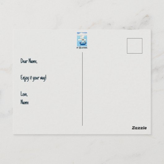 altmodisch postkarte (Rückseite)