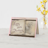 Altmodische 80. Geburtstagsgrüße Karte (Gelbe Blume)