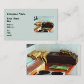 Altmodische Addiermaschine Visitenkarte (Vorne/Hinten)