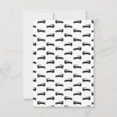 Altmodische antike Autos CUSTOM HINTERGRUNDFARBE Dankeskarte (Rückseite)