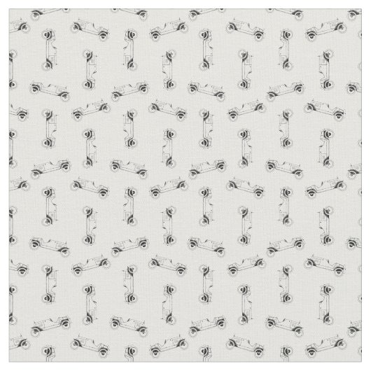 Altmodische Autos Druckmuster CUSTOM BG FARBE Stoff (Nahaufnahme)