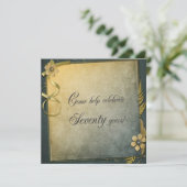 altmodische Einladung zum 70. Geburtstag (Stehend Vorderseite)