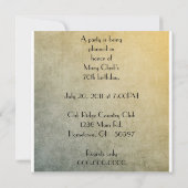 altmodische Einladung zum 70. Geburtstag (Rückseite)