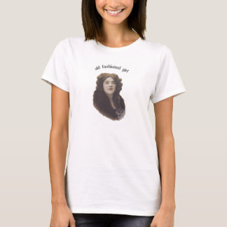 Altmodische Girl Retro-Frauenbild T-Shirt