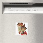 Altmodische Halloween-Girl Magnet (In Situ (Geschirrspüler))