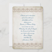 altmodische Hochzeitsreise an der Grenze zur Erneu Einladung (Vorderseite)