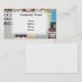 Altmodische Knopf-Sammlung Visitenkarte (Vorne/Hinten)