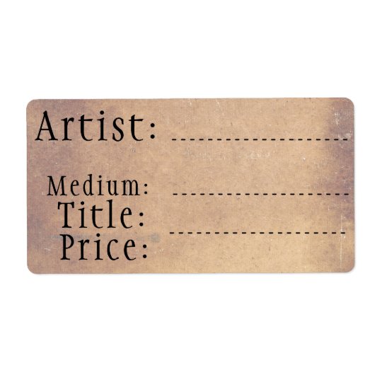 Altmodische Kunst- und Kunsthandwerksmarken, Leere (Vorne)