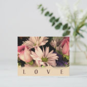 Altmodische Liebe Postkarte (Stehend Vorderseite)