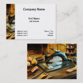 Altmodische Nähmaschine Visitenkarte (Vorne/Hinten)