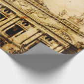 Altmodische Paris, uralt, antike, Geschenkpapier (Ecke)