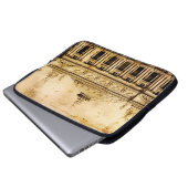 Altmodische Paris, uralt, antike, Laptopschutzhülle (Vorne Knopf)