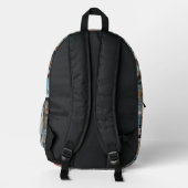 Altmodische Patchworkdecke Bedruckter Rucksack (Rückseite)