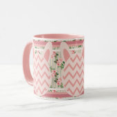 Altmodische Pink Ostersonnige Tasse (Vorderseite Links)
