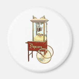 Altmodische Popcorn-Maschine Magnet
