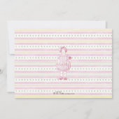 Altmodische Puppen-Party Einladung (Rückseite)