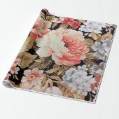 Altmodische Rose Geschenkpapier (Ungerollt)