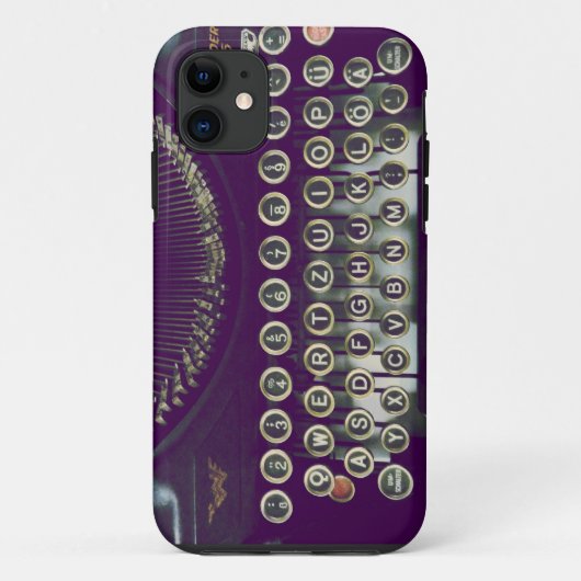 altmodische Schreibmaschine Case-Mate iPhone Hülle (Rückseite)