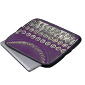 altmodische Schreibmaschine Laptopschutzhülle (Vorne Knopf)