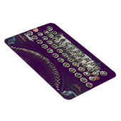 altmodische Schreibmaschine Magnet (Rechte Seite)