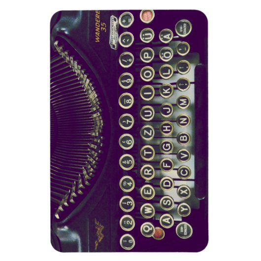 altmodische Schreibmaschine Magnet (Vertikal)