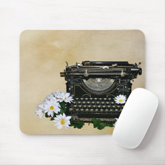 Altmodische Schreibmaschine Mousepad (Mit Mouse)