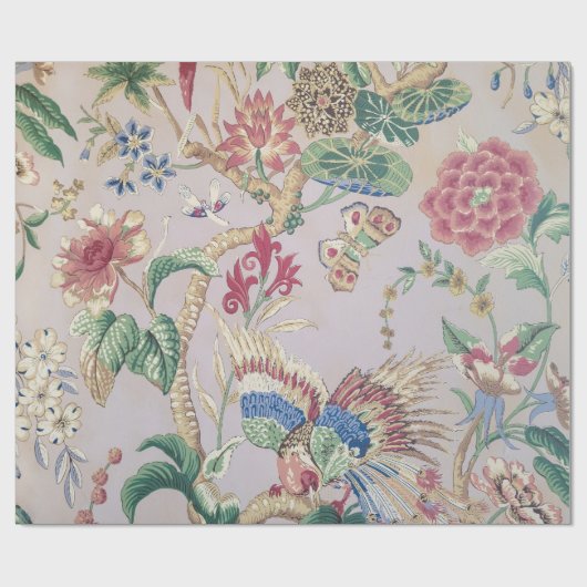 altmodische Tapete Geschenkpapier (Flach)