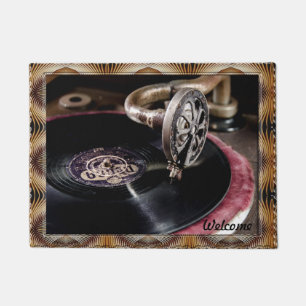 Altmodische Turntable-Fußmatte Fußmatte