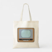 Altmodische TV Retro TV Tote Tasche (Rückseite)