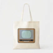 Altmodische TV Retro TV Tote Tasche (Vorne)