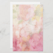 Altmodische Vintage Aquarellpastellfarben Briefpapier (Vorne/Hinten)