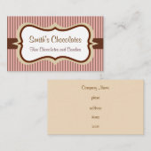 Altmodische Visitenkarte (Vorne/Hinten)