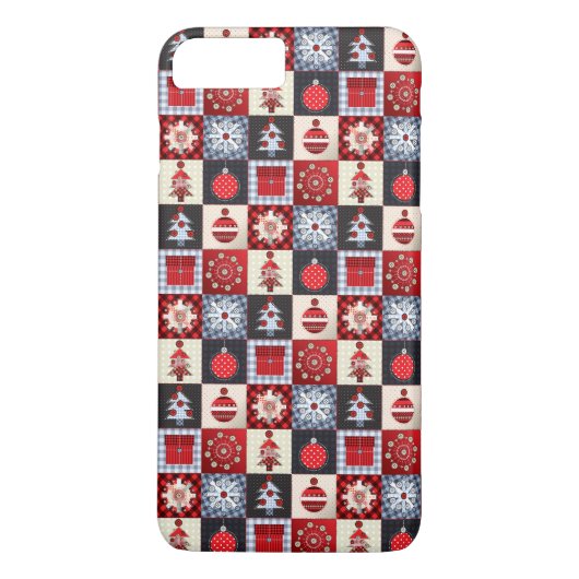 Altmodische Weihnachtsdecke Case-Mate iPhone Hülle (Rückseite)