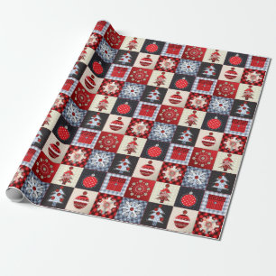 Altmodische Weihnachtsdecke Geschenkpapier