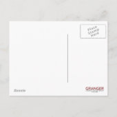 Altmodische Weihnachtskarte Feiertagspostkarte (Rückseite)