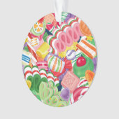 Altmodische Weihnachtssüßigkeit Ornament (Vorderseite)