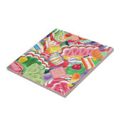 Altmodische Weihnachtssüßigkeits-Keramik-Fliese Fliese (Seite)