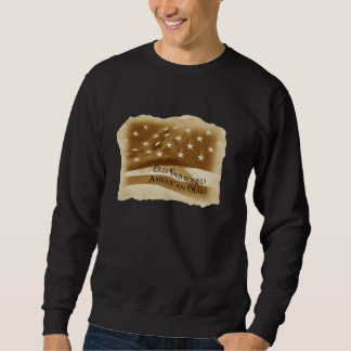 Altmodischer amerikanischer Mann/Vintage Flagge Sweatshirt