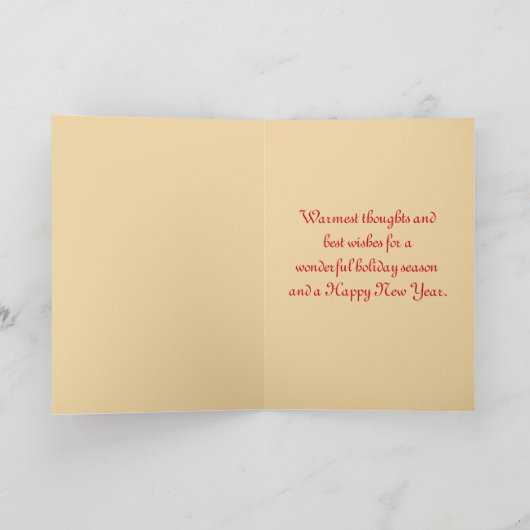 Altmodischer Beifall Feiertagskarte (Innenseite)