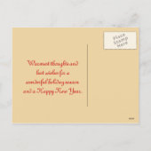 Altmodischer Beifall Feiertagspostkarte (Rückseite)