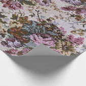 altmodischer Blumenstoff Geschenkpapier (Ecke)