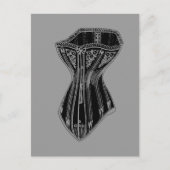 Altmodischer Corset Postkarte (Vorderseite)