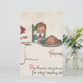 altmodischer Erntedank Briefpapier (Stehend Vorderseite)