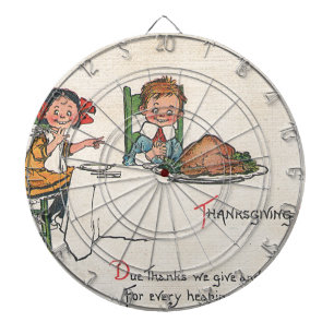 altmodischer Erntedank Dartscheibe