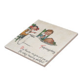 altmodischer Erntedank Fliese (Seite)