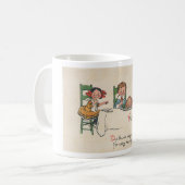 altmodischer Erntedank Kaffeetasse (Vorderseite Links)