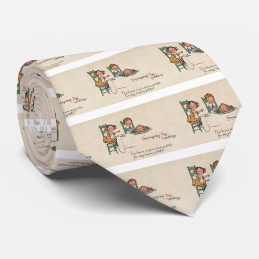 altmodischer Erntedank Krawatte (Gerollt)